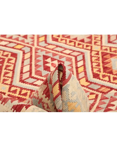 Tappeto Kilim Afghanistan giallo marrone 182x242
