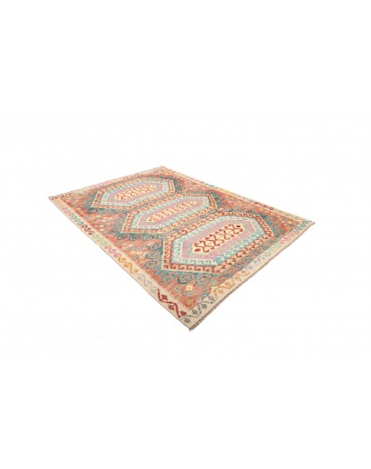 Tappeto Kilim Afghanistan beige blu 181x243