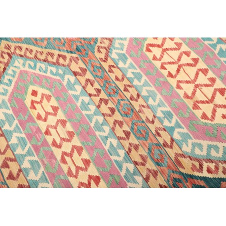 Tappeto Kilim Afghanistan beige blu 181x243