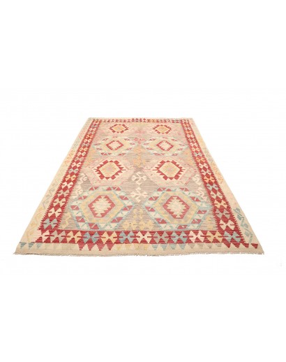 Tappeto Kilim Afghanistan marrone giallo 176x246