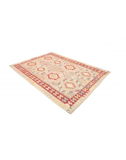 Tappeto Kilim Afghanistan marrone giallo 176x246