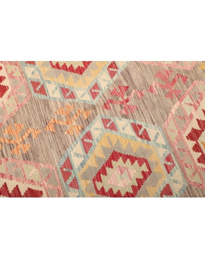 Tappeto Kilim Afghanistan marrone giallo 176x246