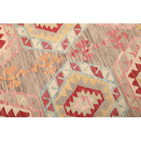 Tappeto Kilim Afghanistan marrone giallo 176x246