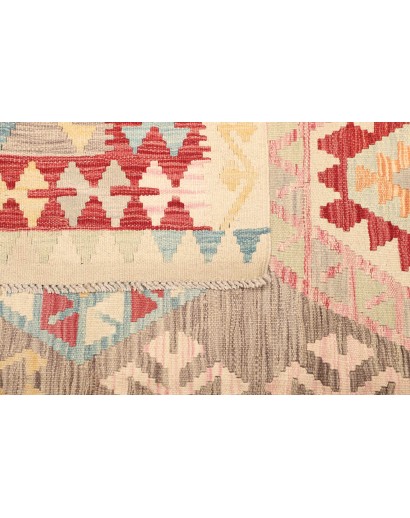 Tappeto Kilim Afghanistan marrone giallo 176x246