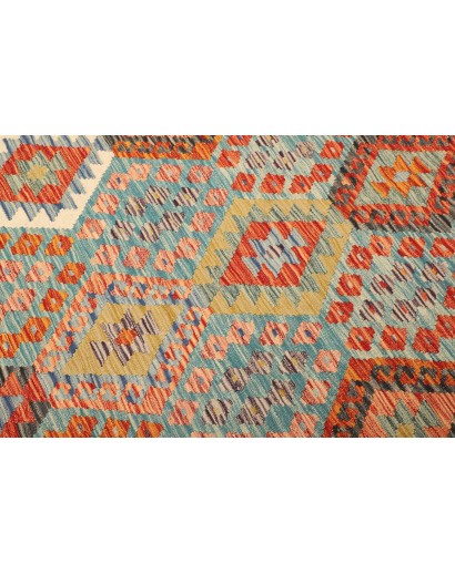 Tappeto Kilim Afghanistan beige grigio 204x306