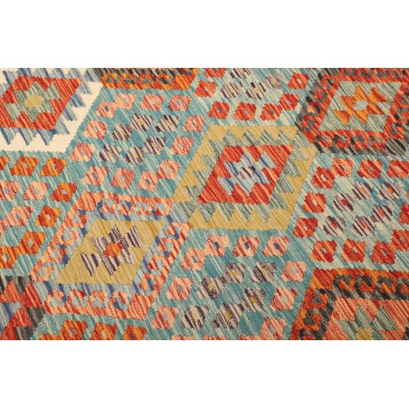 Tappeto Kilim Afghanistan beige grigio 204x306