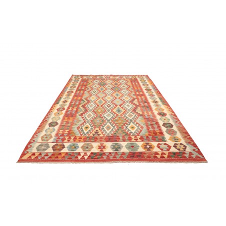 Tappeto Kilim Afghanistan marrone giallo 205x297