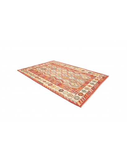 Tappeto Kilim Afghanistan marrone giallo 205x297
