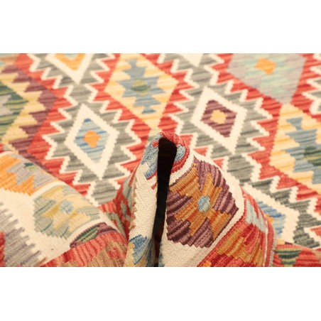 Tappeto Kilim Afghanistan marrone giallo 205x297