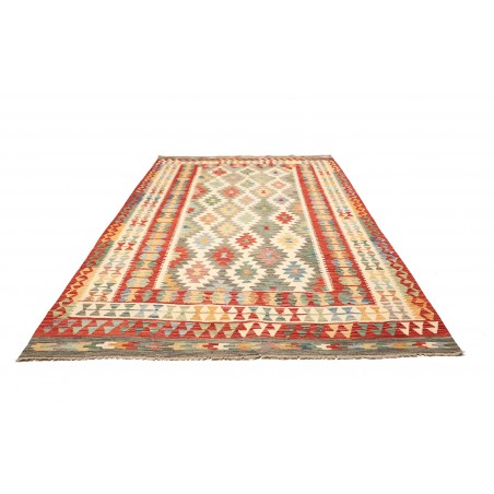 Tappeto Kilim Afghanistan marrone giallo 205x290