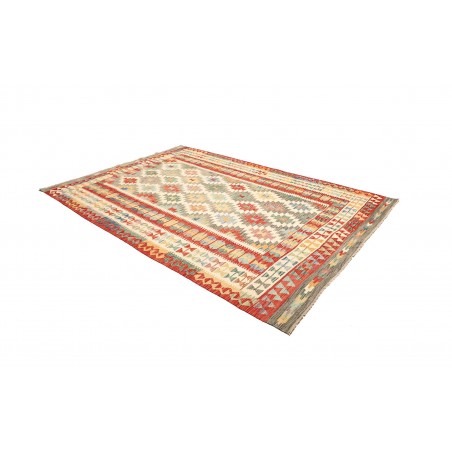 Tappeto Kilim Afghanistan marrone giallo 205x290