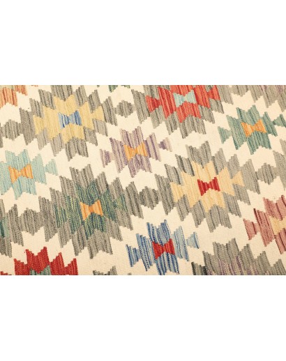 Tappeto Kilim Afghanistan marrone giallo 205x290