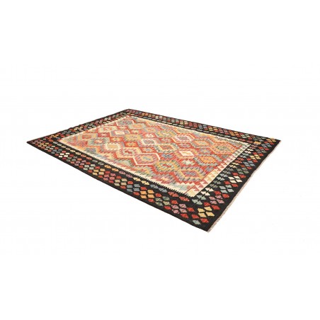 Tappeto Kilim Afghanistan marrone grigio 209x287