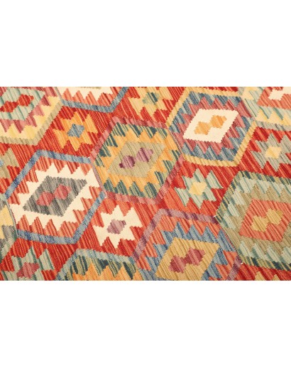 Tappeto Kilim Afghanistan marrone grigio 209x287