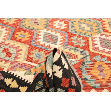 Tappeto Kilim Afghanistan marrone grigio 209x287