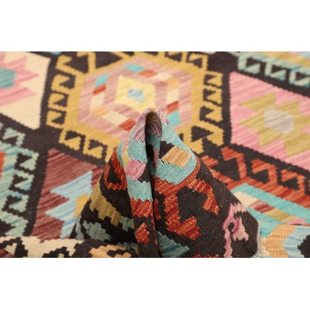 Tappeto Kilim Afghanistan marrone grigio 169x247