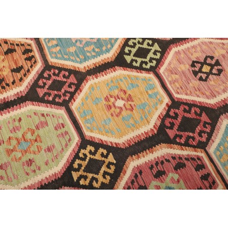 Tappeto Kilim Afghanistan marrone bianco 175x239