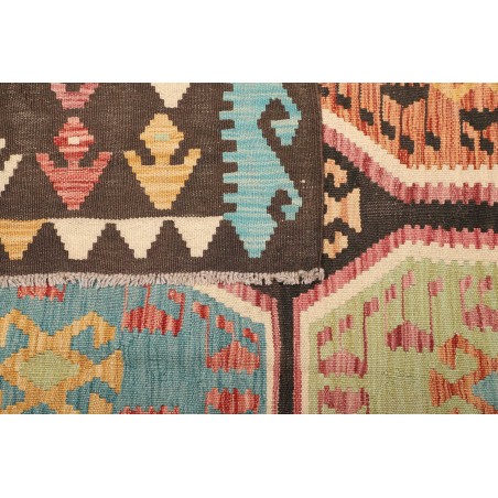 Tappeto Kilim Afghanistan marrone bianco 175x239