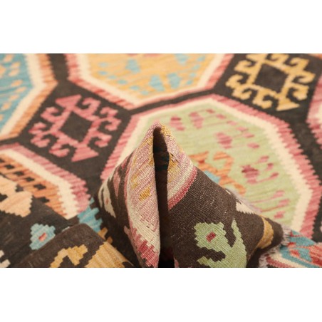 Tappeto Kilim Afghanistan marrone bianco 175x239