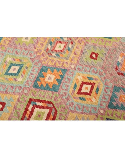 Tappeto Kilim Afghanistan marrone grigio 173x247