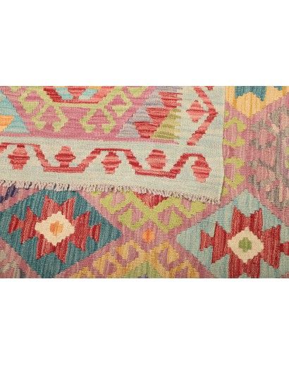 Tappeto Kilim Afghanistan marrone grigio 173x247