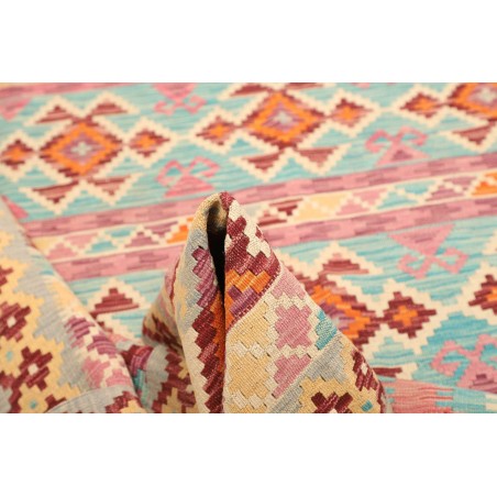 Tappeto Kilim Afghanistan beige rosso 184x247