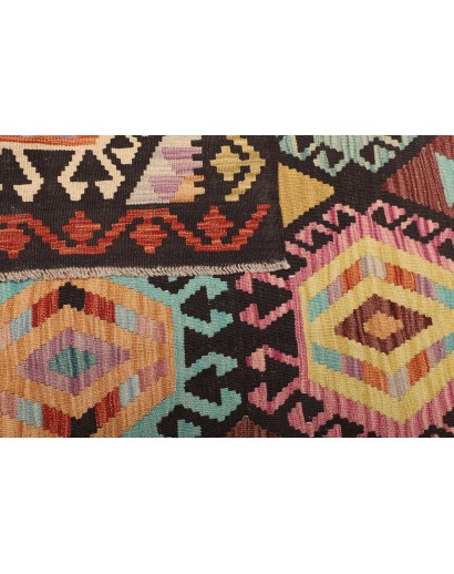 Tappeto Kilim Afghanistan marrone grigio 169x247