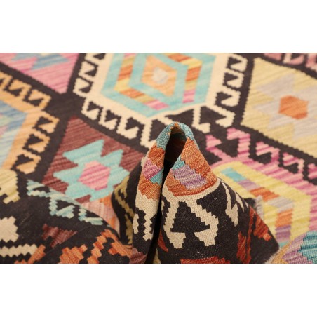 Tappeto Kilim Afghanistan marrone grigio 169x247