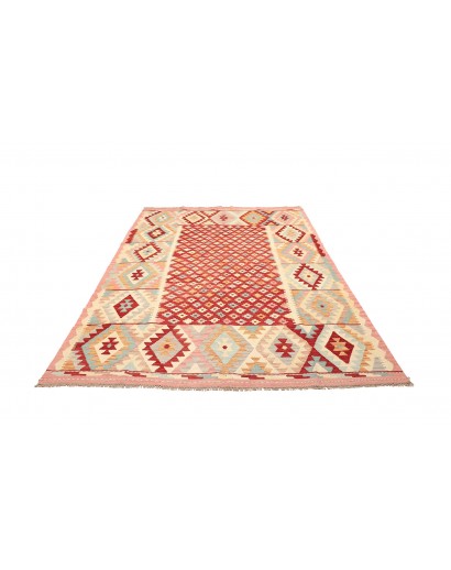 Tappeto Kilim Afghanistan giallo marrone 180x244