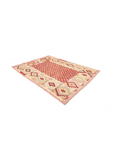 Tappeto Kilim Afghanistan giallo marrone 180x244