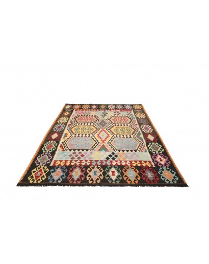 Tappeto Kilim Afghanistan beige grigio 184x233