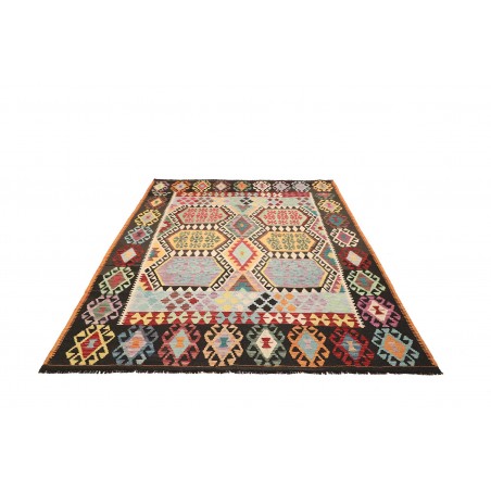 Tappeto Kilim Afghanistan beige grigio 184x233