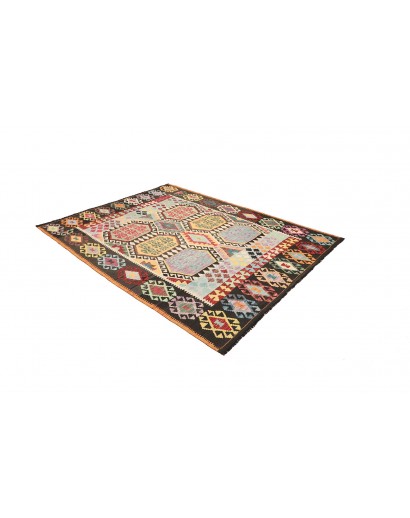 Tappeto Kilim Afghanistan beige grigio 184x233