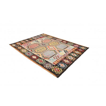 Tappeto Kilim Afghanistan beige grigio 184x233