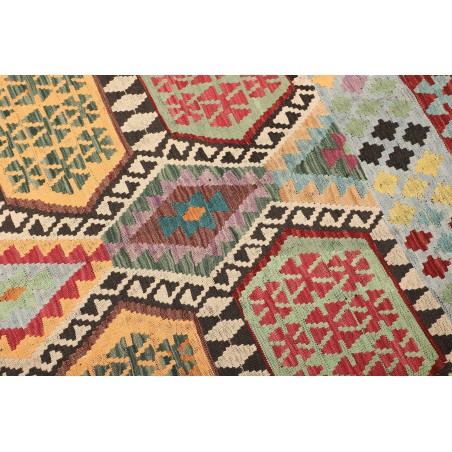 Tappeto Kilim Afghanistan beige grigio 184x233