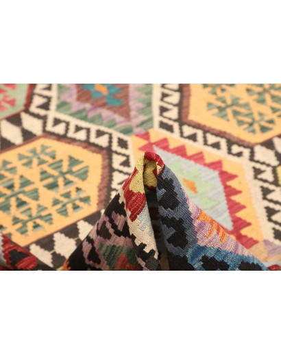 Tappeto Kilim Afghanistan beige grigio 184x233