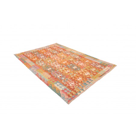 Tappeto Kilim Afghanistan arancione marrone 176x250