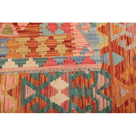Tappeto Kilim Afghanistan arancione marrone 176x250