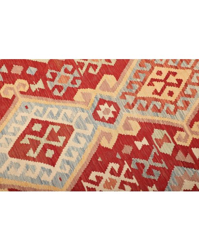 Tappeto Kilim Afghanistan marrone rosso 182x248