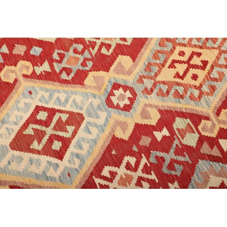 Tappeto Kilim Afghanistan marrone rosso 182x248