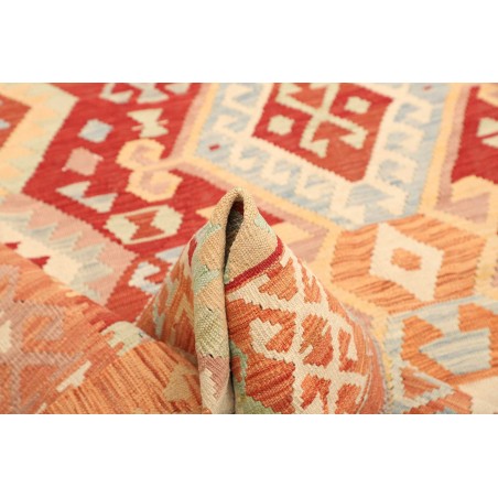 Tappeto Kilim Afghanistan marrone rosso 182x248