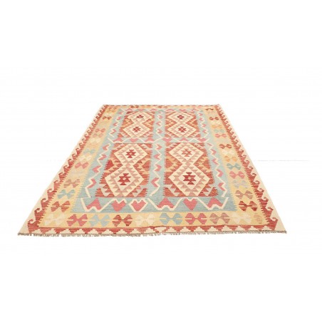 Tappeto Kilim Afghanistan giallo arancione 181x238