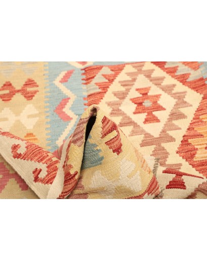 Tappeto Kilim Afghanistan giallo arancione 181x238