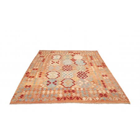 Tappeto Kilim Afghanistan marrone arancione 188x230