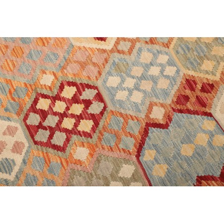 Tappeto Kilim Afghanistan marrone arancione 188x230