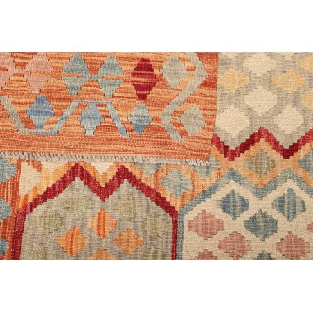 Tappeto Kilim Afghanistan marrone arancione 188x230