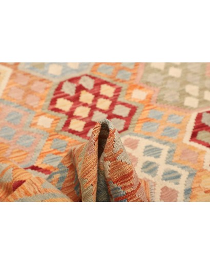Tappeto Kilim Afghanistan marrone arancione 188x230
