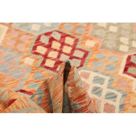 Tappeto Kilim Afghanistan marrone arancione 188x230