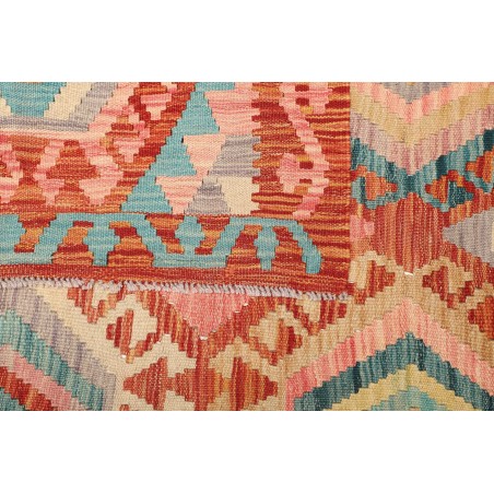 Tappeto Kilim Afghanistan marrone rosso 177x252
