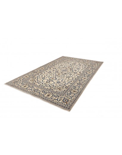 Tappeto Kashan Persia bianco grigio 200x300
